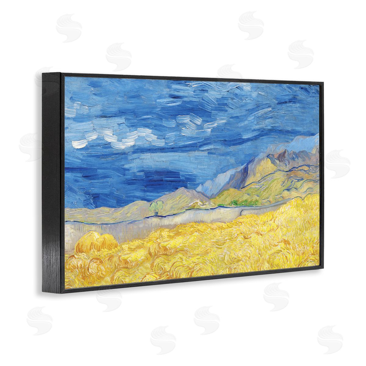 Seven Trees Design Land Meets Sky Expressionist Canvas Wall Art Print