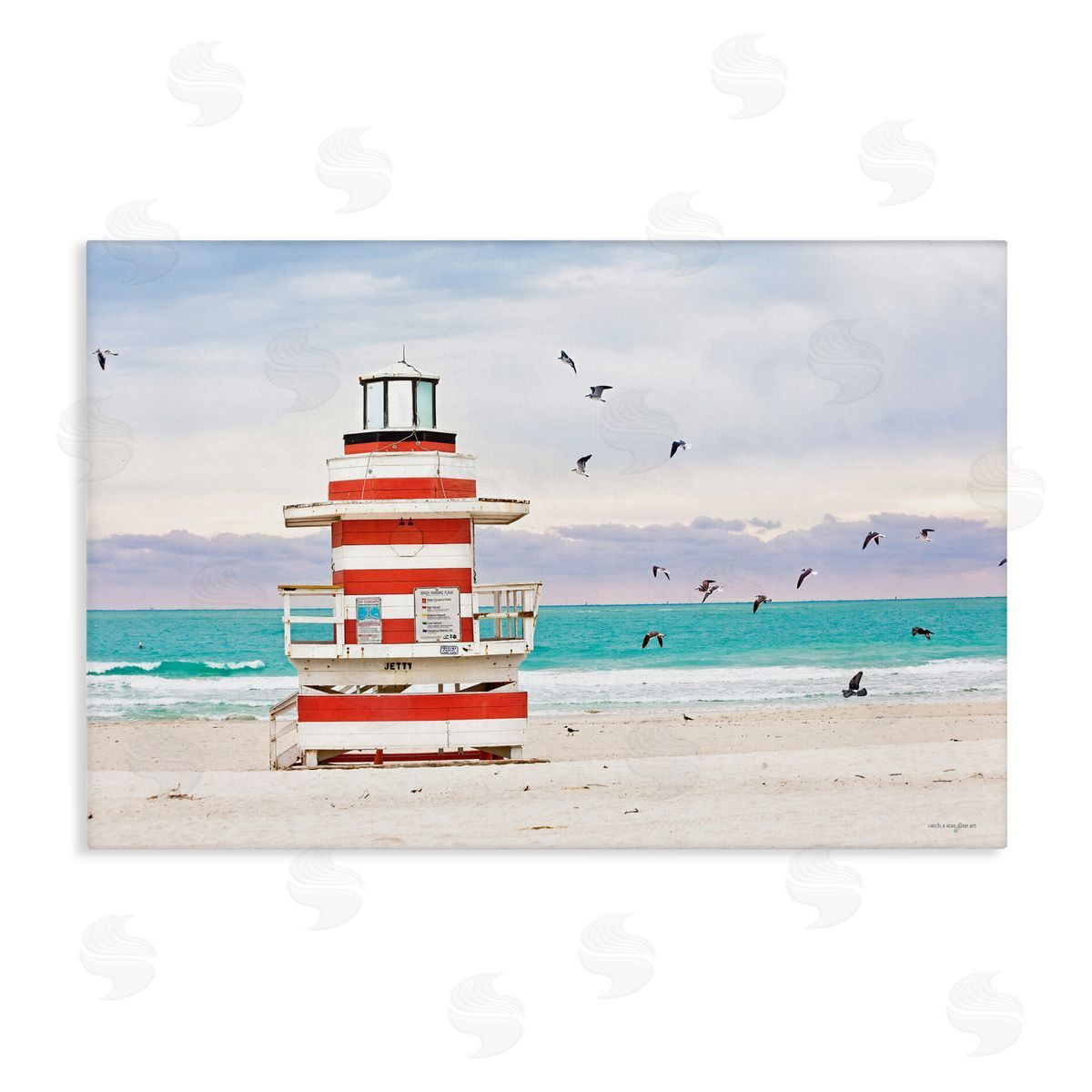 Seven Trees Design South Beach Sentry Canvas Wall Art Print
