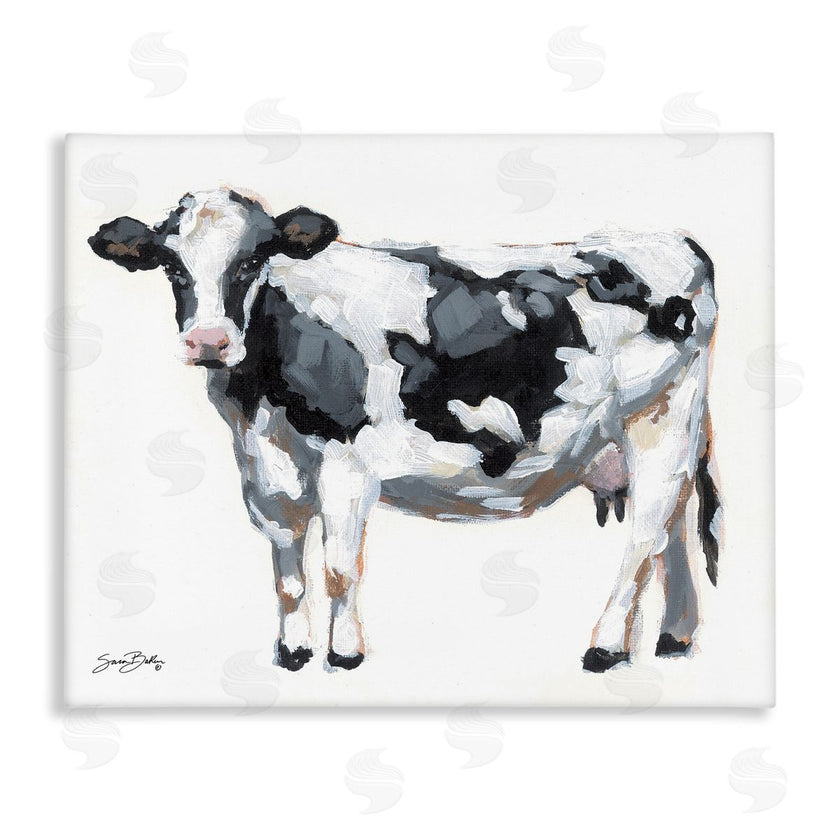 Sara Baker | Dairy Cow on White