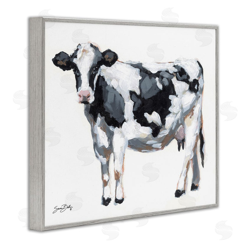 Sara Baker | Dairy Cow on White