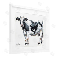 Sara Baker | Dairy Cow on White
