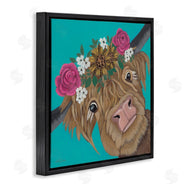 Ashley Justice | Joyful Cattle with Flower Crown