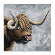 Sara Baker | Highland Cattle with Curved Horn