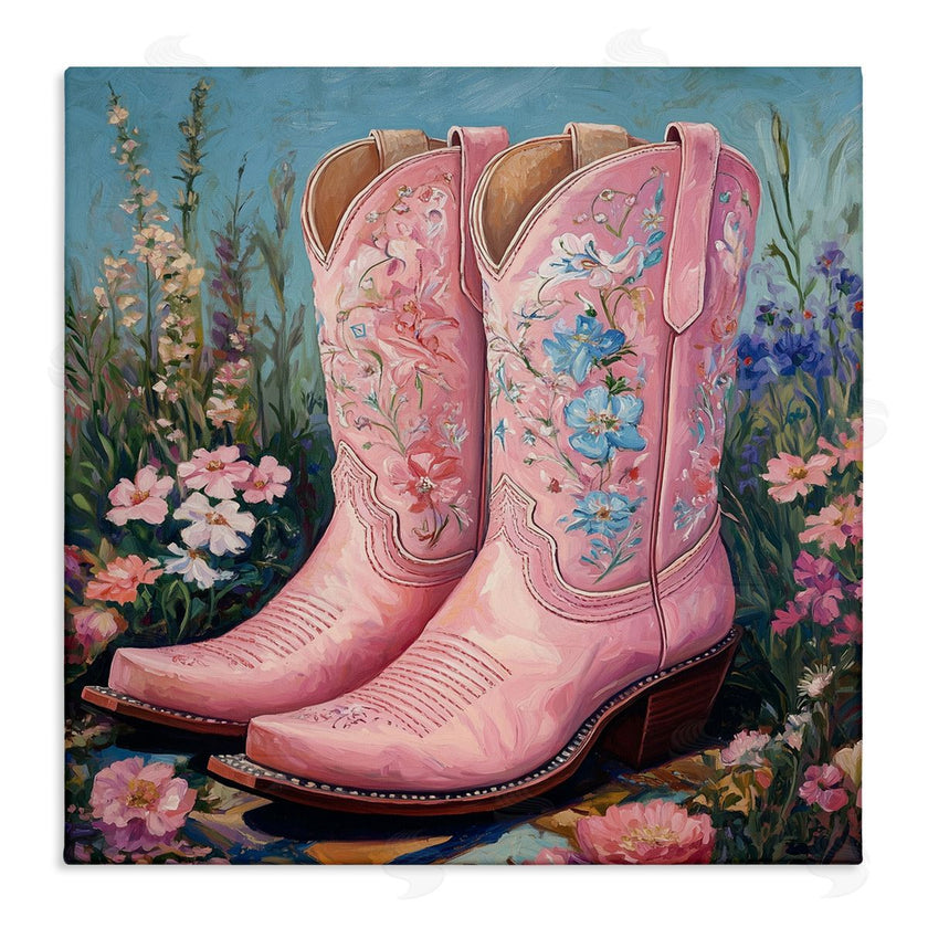 Heidi Kuntz | Wildflower Pink Cowgirl Boots