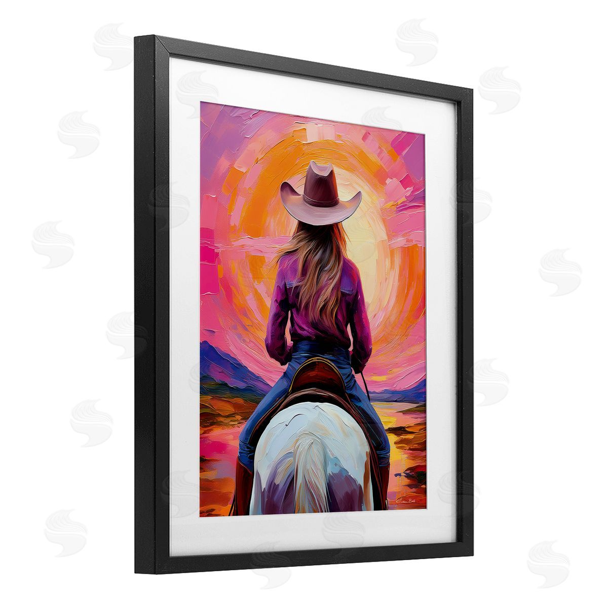 Susan Ball Riding Into The Sunset Canvas Wall Art Print