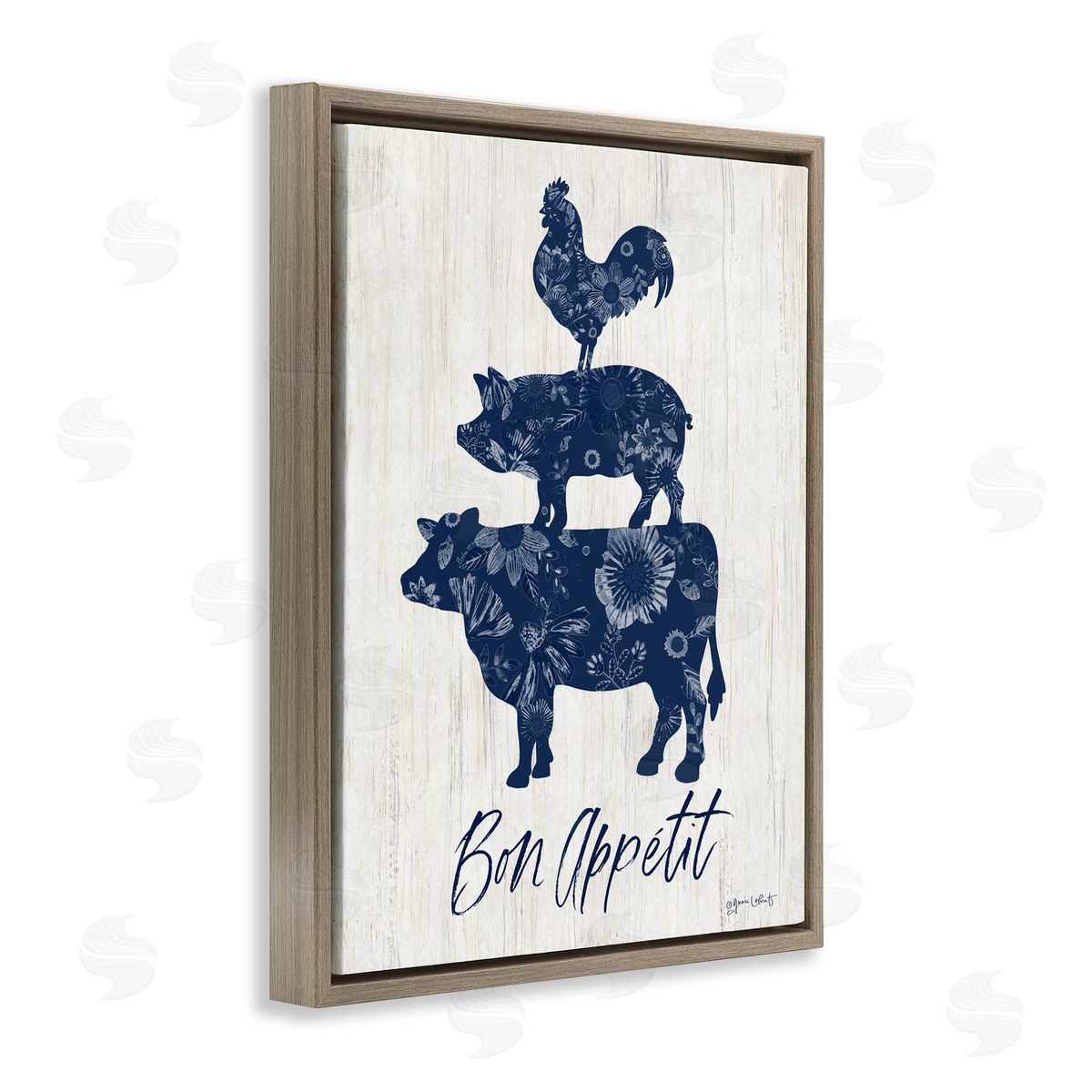 Annie LaPoint Bon Appetit Farm Animals Canvas Wall Art Print
