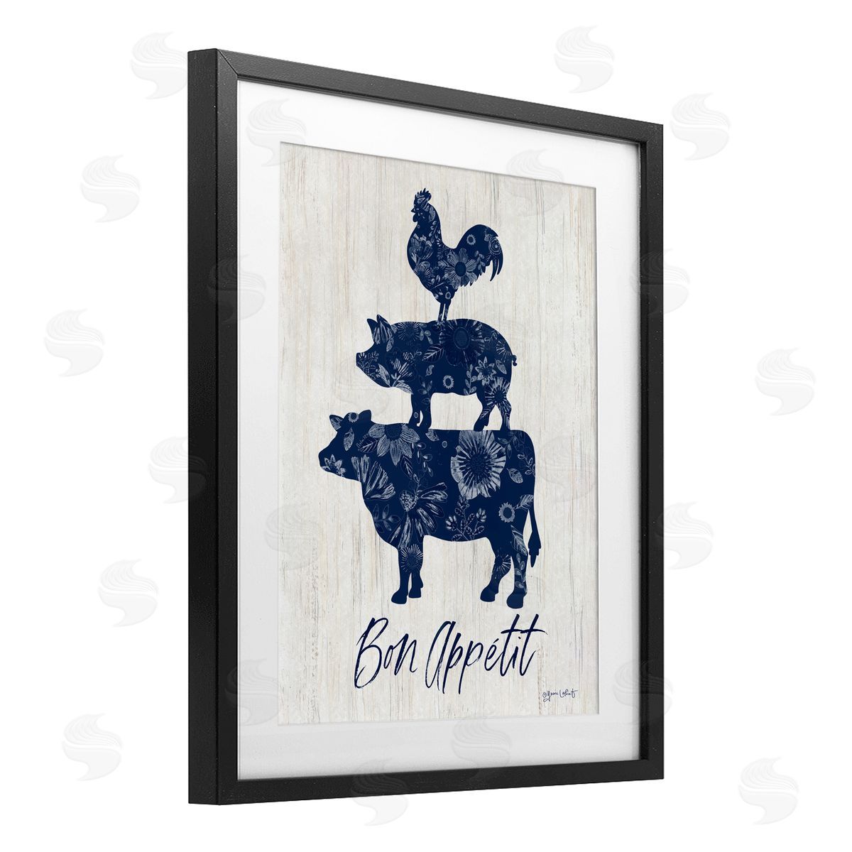 Annie LaPoint Bon Appetit Farm Animals Canvas Wall Art Print