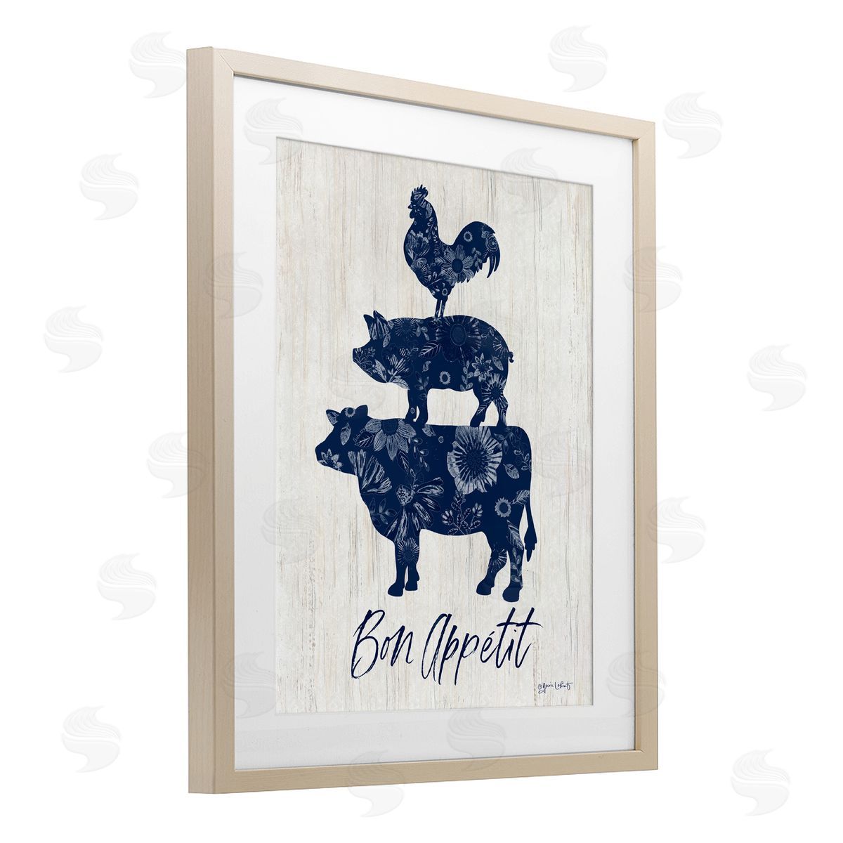 Annie LaPoint Bon Appetit Farm Animals Canvas Wall Art Print