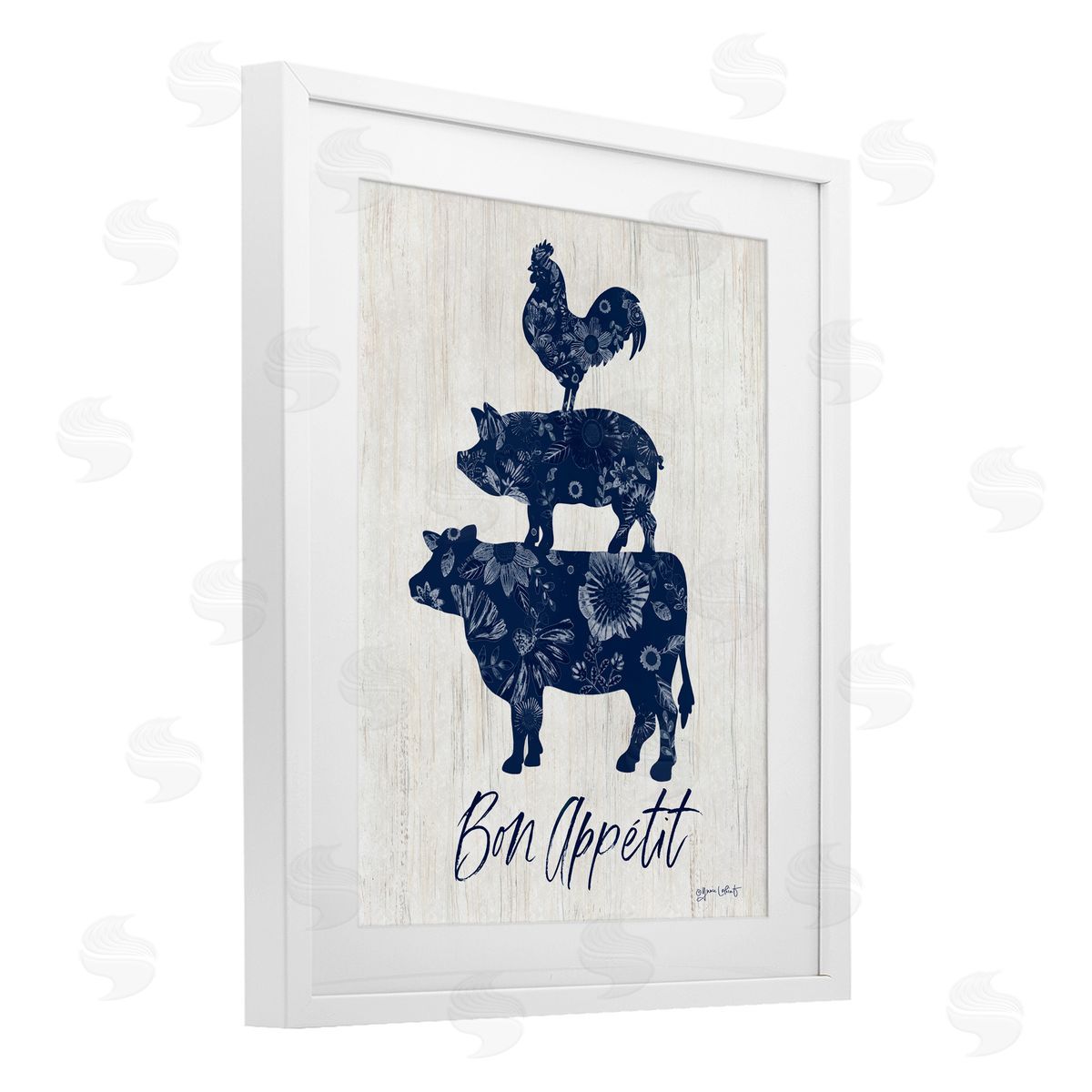 Annie LaPoint Bon Appetit Farm Animals Canvas Wall Art Print