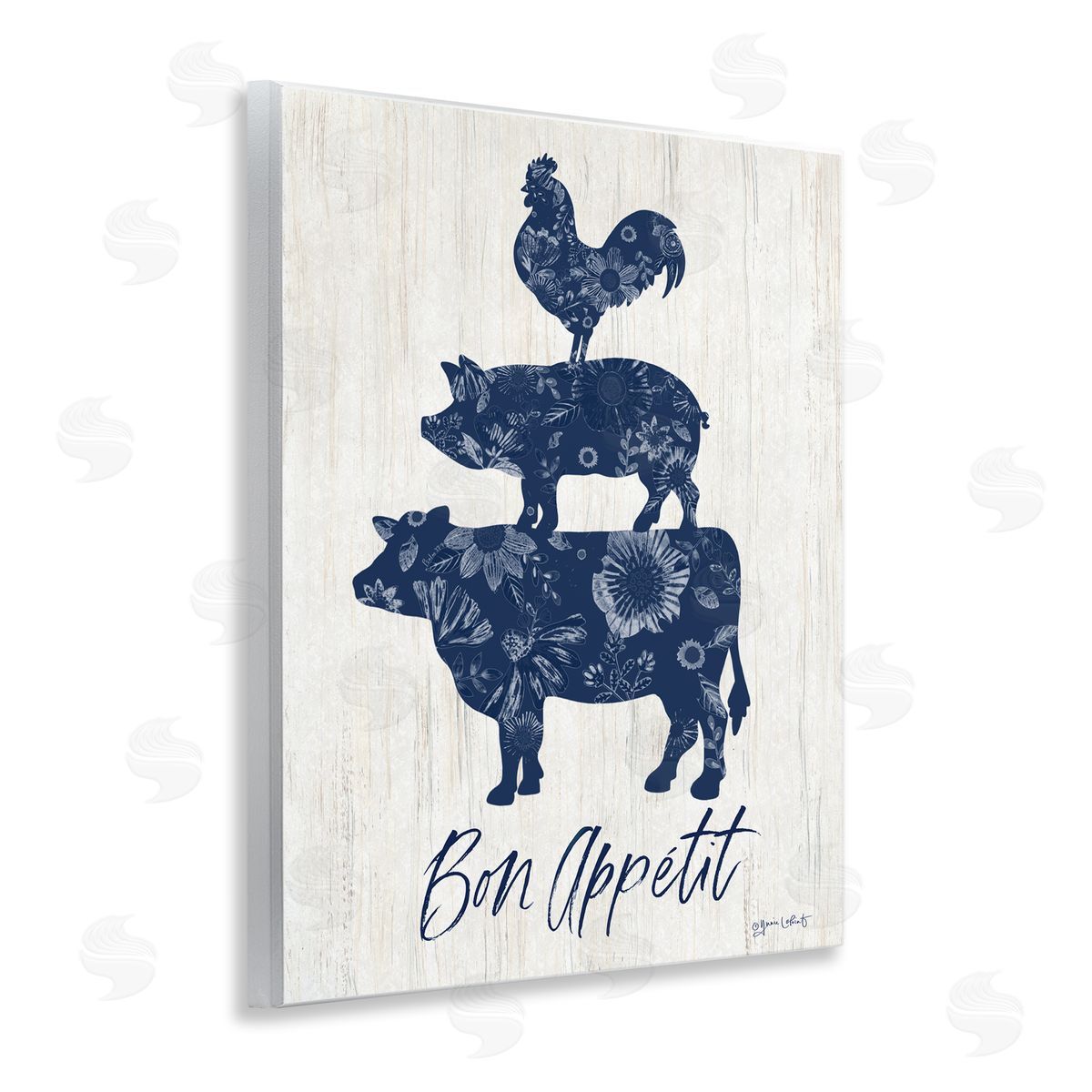 Annie LaPoint Bon Appetit Farm Animals Canvas Wall Art Print