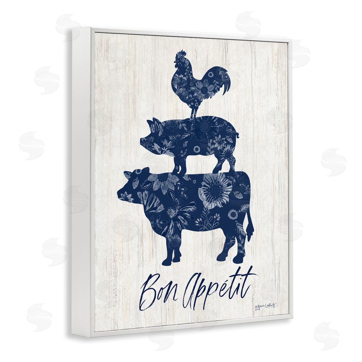 Annie LaPoint Bon Appetit Farm Animals Canvas Wall Art Print