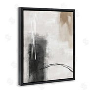 Amber Sterling | Grey and Tan Simple Abstract