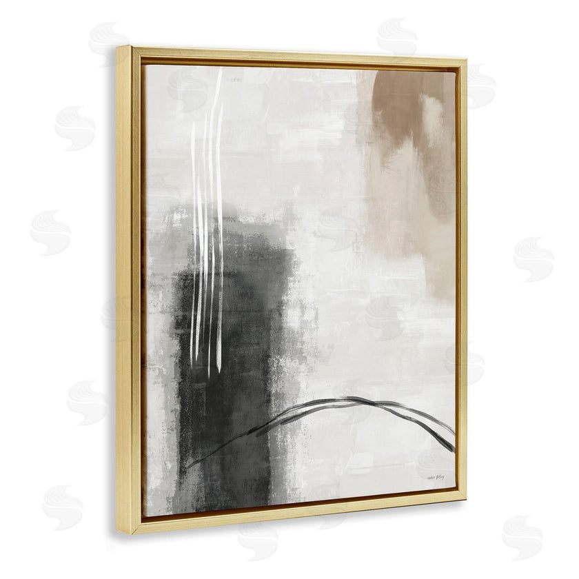 Amber Sterling | Grey and Tan Simple Abstract