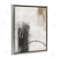 Amber Sterling | Grey and Tan Simple Abstract
