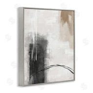 Amber Sterling | Grey and Tan Simple Abstract