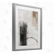 Amber Sterling | Grey and Tan Simple Abstract