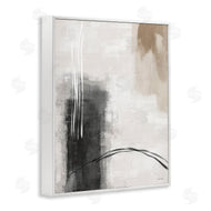 Amber Sterling | Grey and Tan Simple Abstract