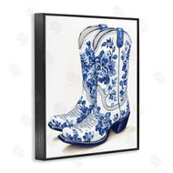Heidi Kuntz | Blue Chinoiserie Cowboy Boots