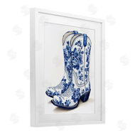 Heidi Kuntz | Blue Chinoiserie Cowboy Boots