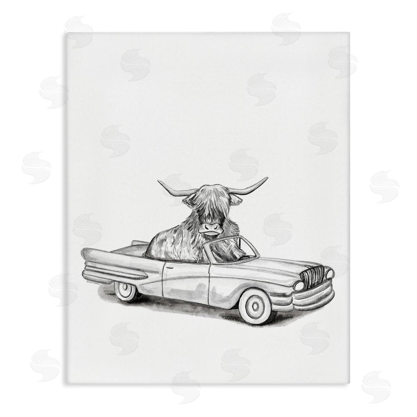 Rachel Nieman | Bull in Vintage Vehicle