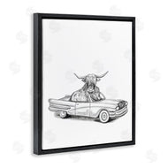 Rachel Nieman | Bull in Vintage Vehicle