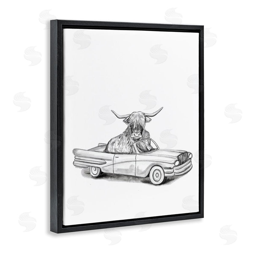 Rachel Nieman | Bull in Vintage Vehicle