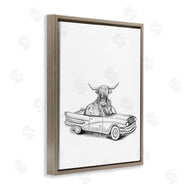 Rachel Nieman | Bull in Vintage Vehicle