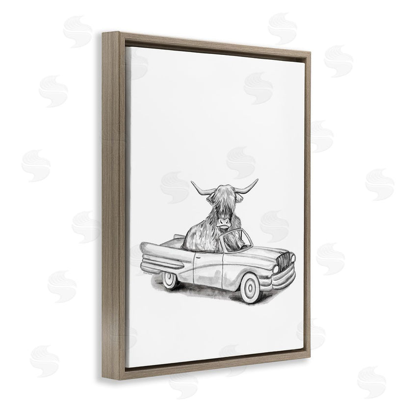 Rachel Nieman | Bull in Vintage Vehicle