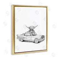 Rachel Nieman | Bull in Vintage Vehicle