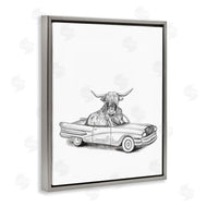 Rachel Nieman | Bull in Vintage Vehicle