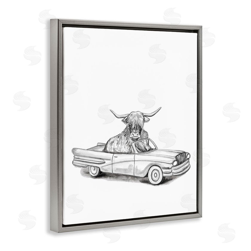 Rachel Nieman | Bull in Vintage Vehicle