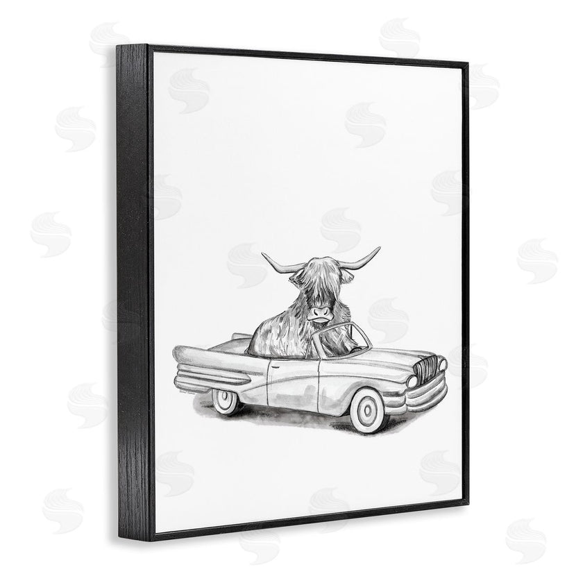Rachel Nieman | Bull in Vintage Vehicle