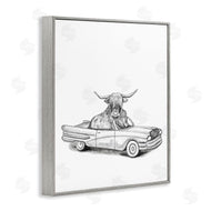 Rachel Nieman | Bull in Vintage Vehicle