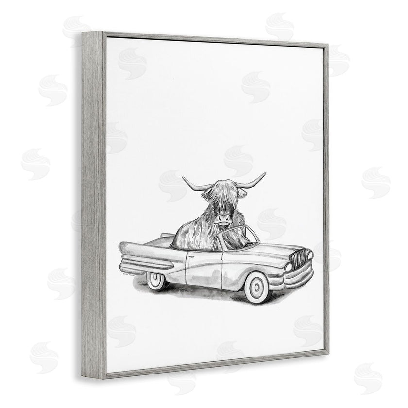 Rachel Nieman | Bull in Vintage Vehicle
