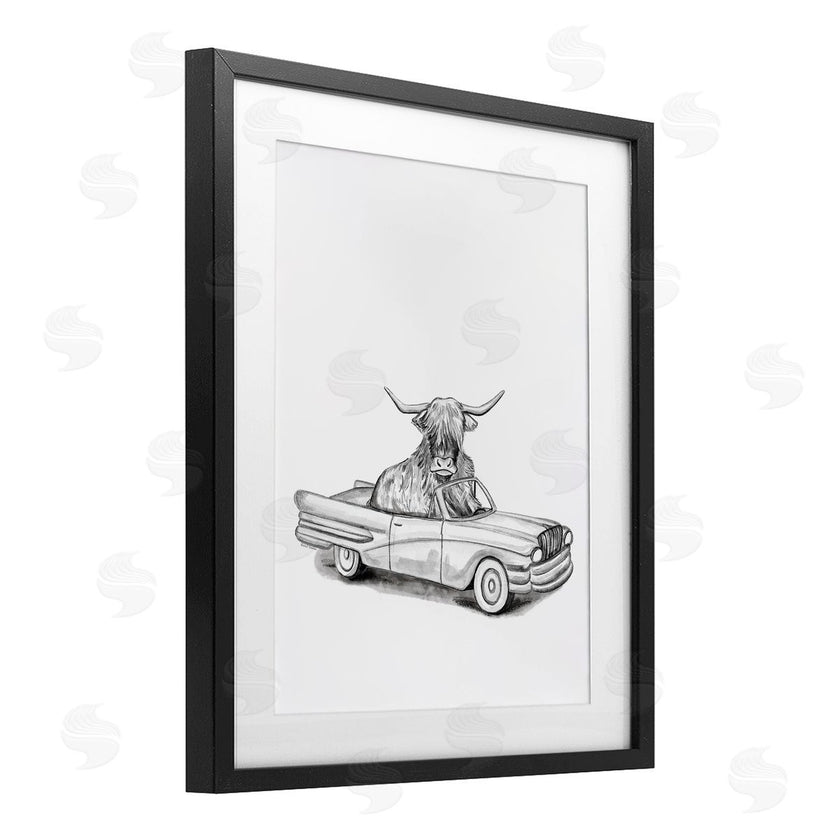 Rachel Nieman | Bull in Vintage Vehicle