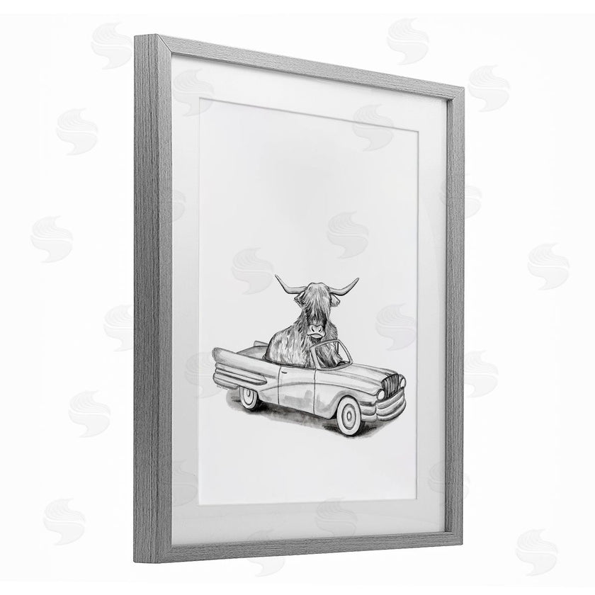Rachel Nieman | Bull in Vintage Vehicle