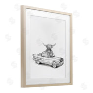Rachel Nieman | Bull in Vintage Vehicle