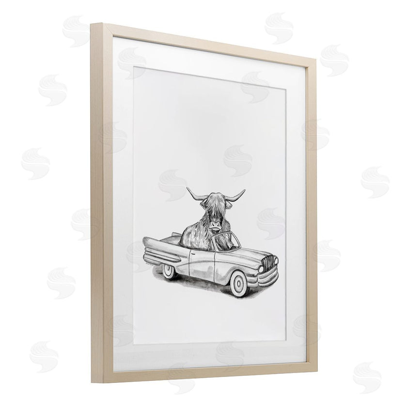 Rachel Nieman | Bull in Vintage Vehicle