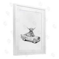Rachel Nieman | Bull in Vintage Vehicle