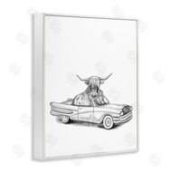 Rachel Nieman | Bull in Vintage Vehicle