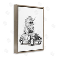 Rachel Nieman | Triceratops in Vintage Vehicle