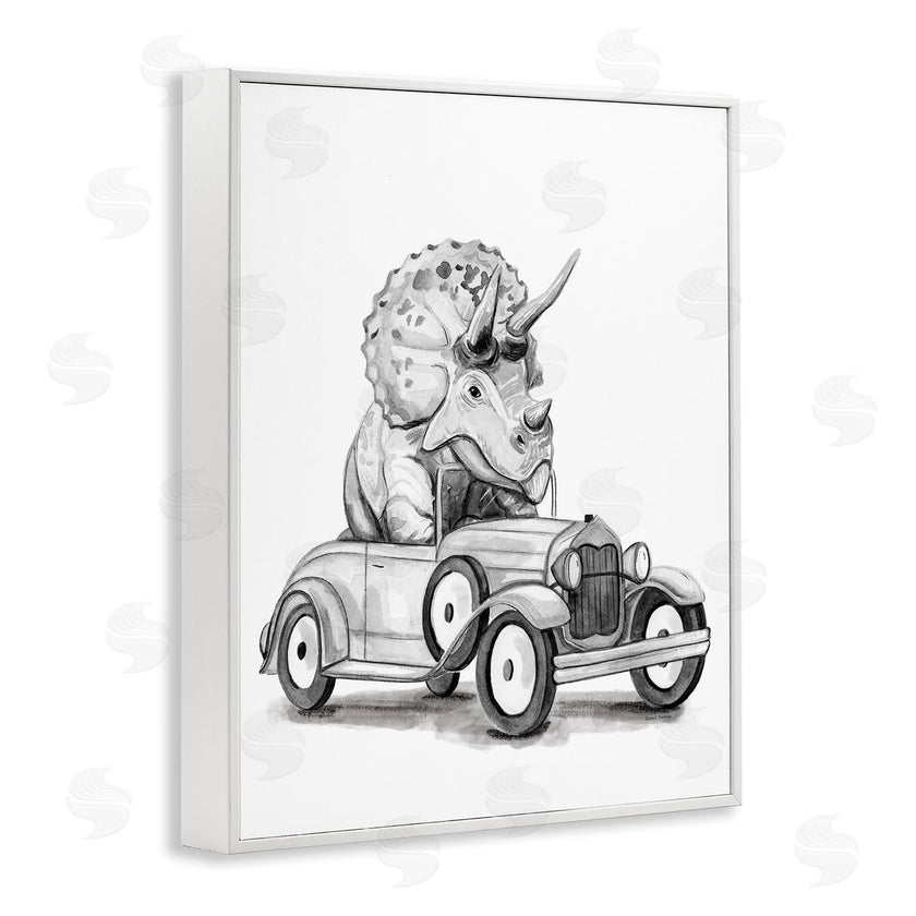 Rachel Nieman | Triceratops in Vintage Vehicle