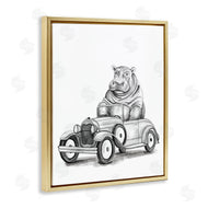 Rachel Nieman | Hippo in Vintage Vehicle