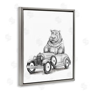 Rachel Nieman | Hippo in Vintage Vehicle