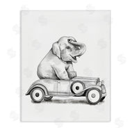 Rachel Nieman | Elephant in Vintage Vehicle