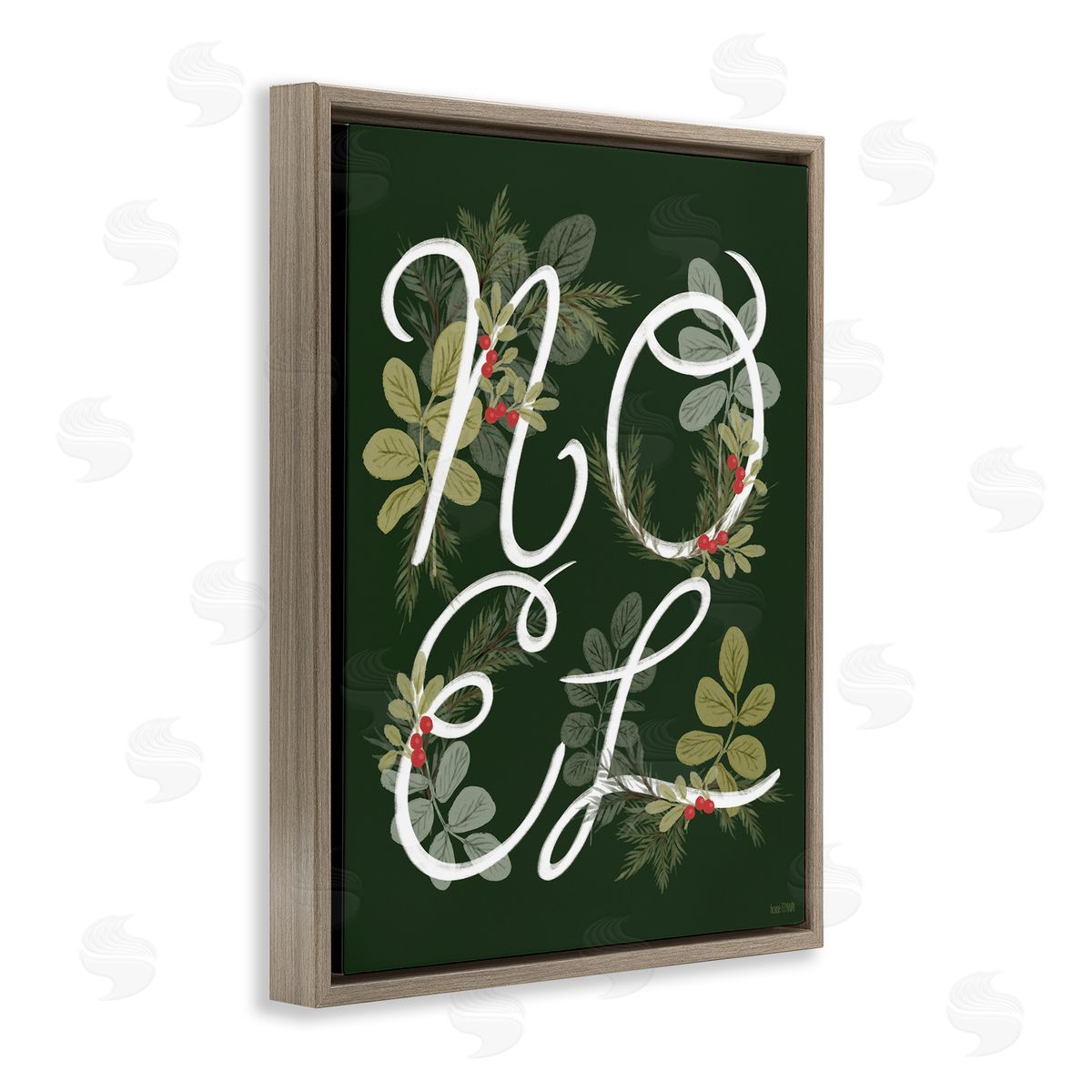 House Fenway Noel with Modern Botanicals Canvas Wall Art Print