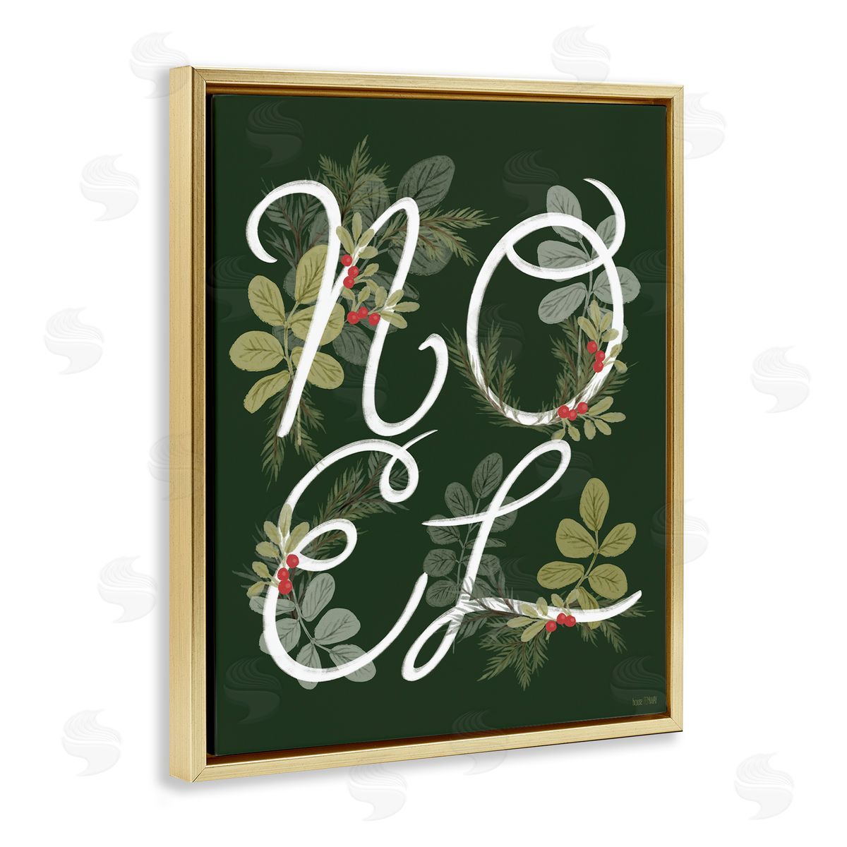 House Fenway Noel with Modern Botanicals Canvas Wall Art Print