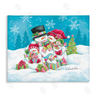 Diane Kater | Festive Snowman Family Scene
