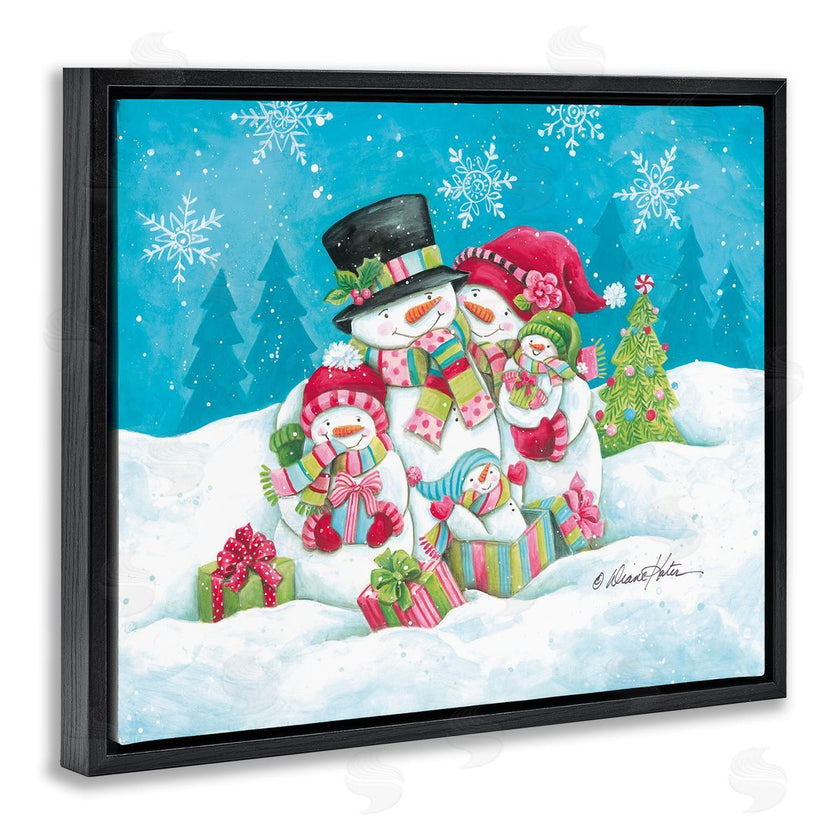 Diane Kater | Festive Snowman Family Scene