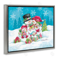 Diane Kater | Festive Snowman Family Scene